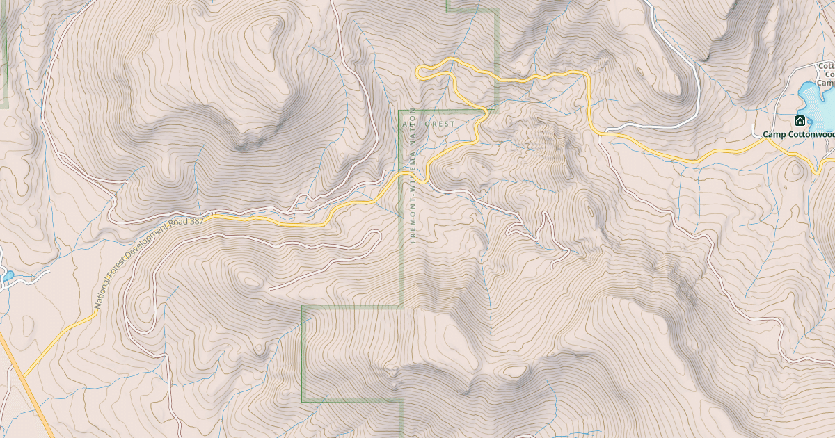 Map preview of COTTONWOOD