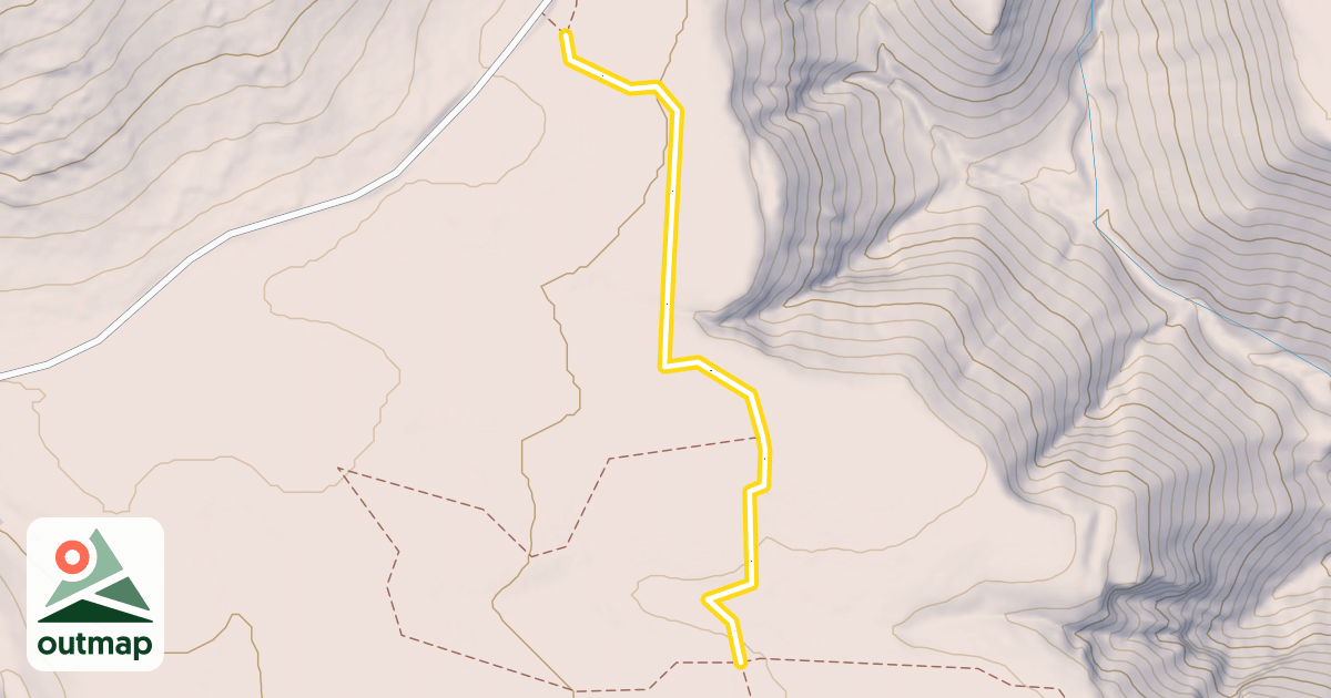 Map of Sawyer Mesa Ski Trail