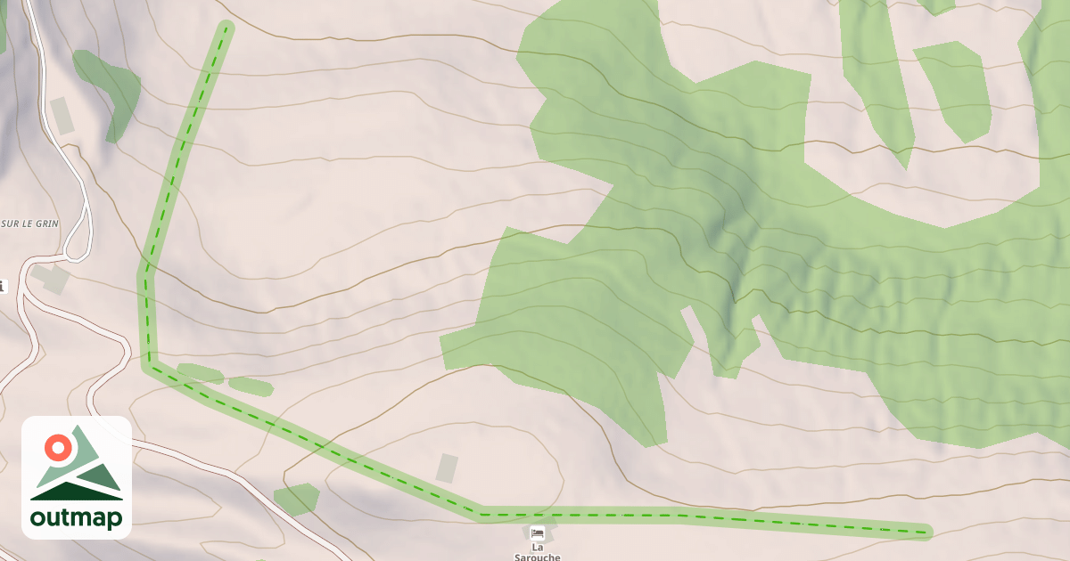 Map of (abandonné) piste 99