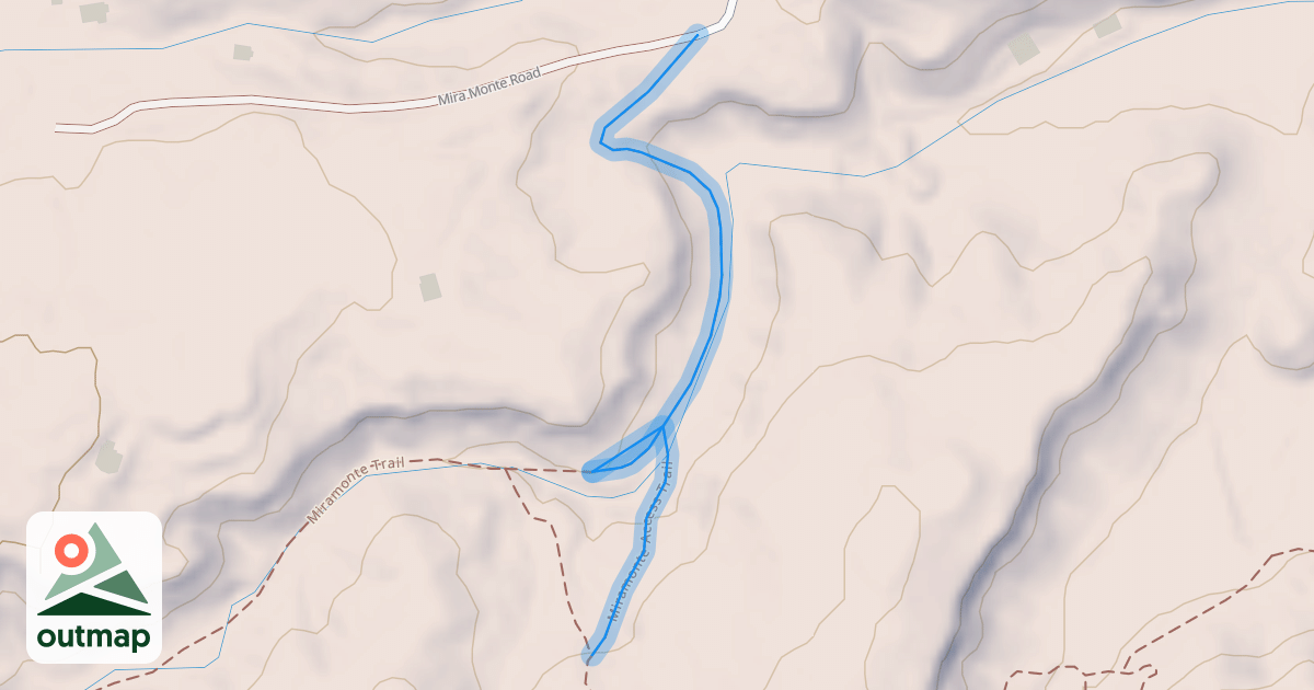 Map of Miramonte Access Trail