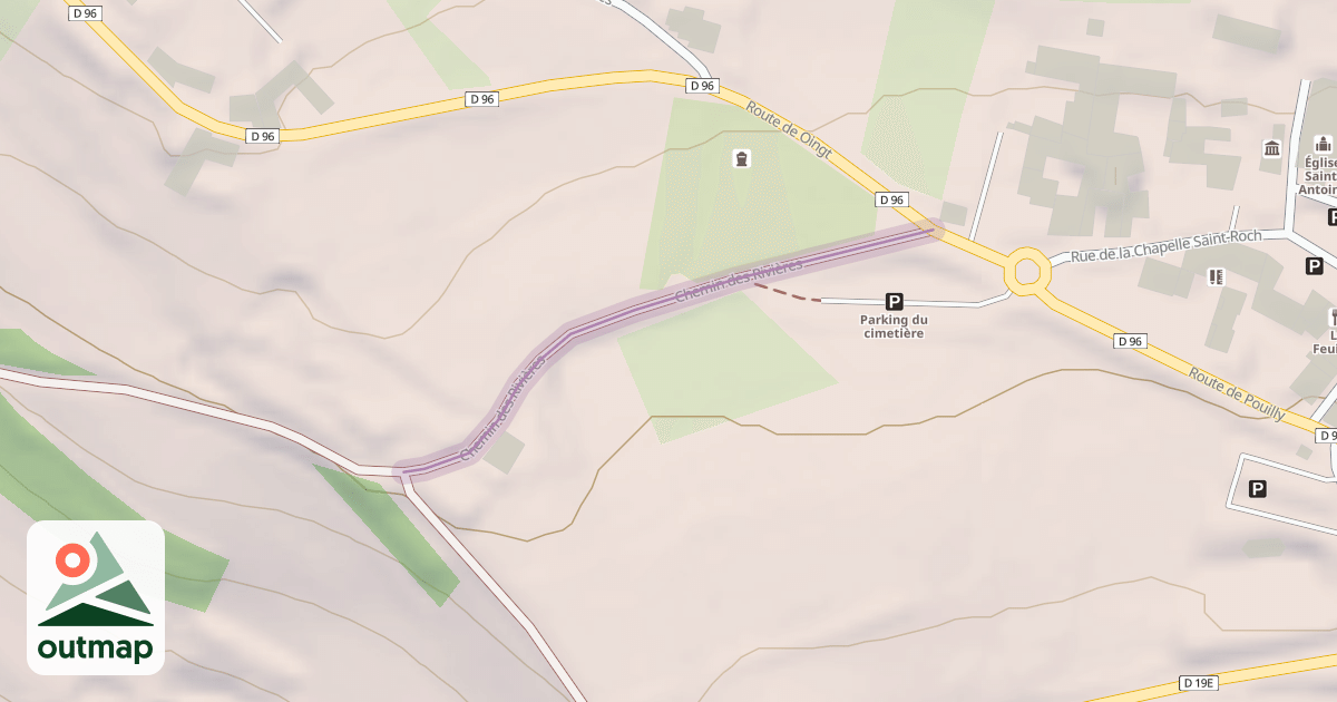 Map of Chemin des Rivières
