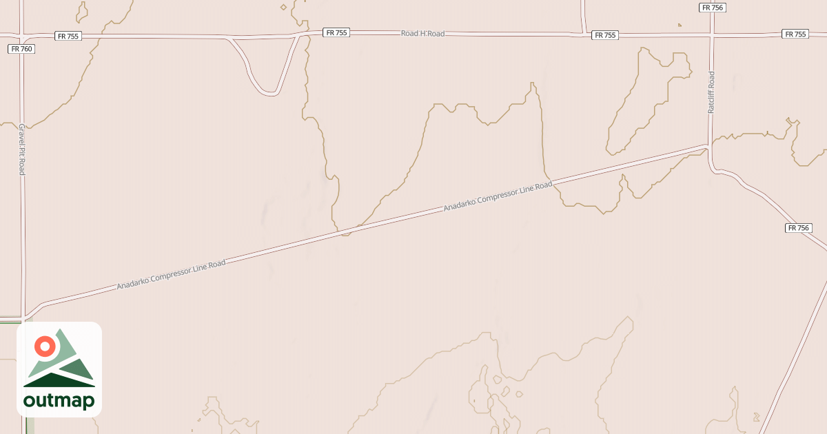 Map of ANADARKO COMPRESSOR LINE