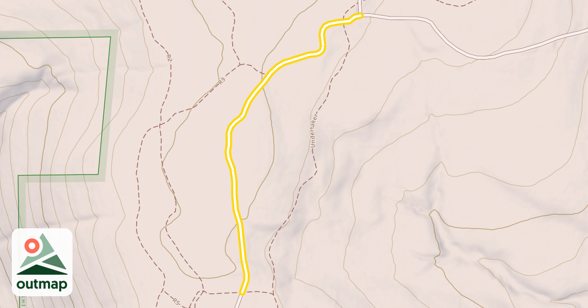 Map of Shindagin Hollow MAPPWD Access Road