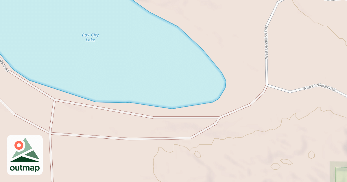 Map of Bay City Lake Trail