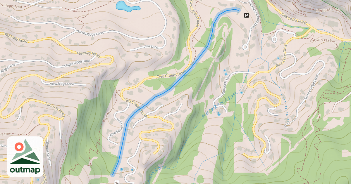 Map of Creekside (Lower)
