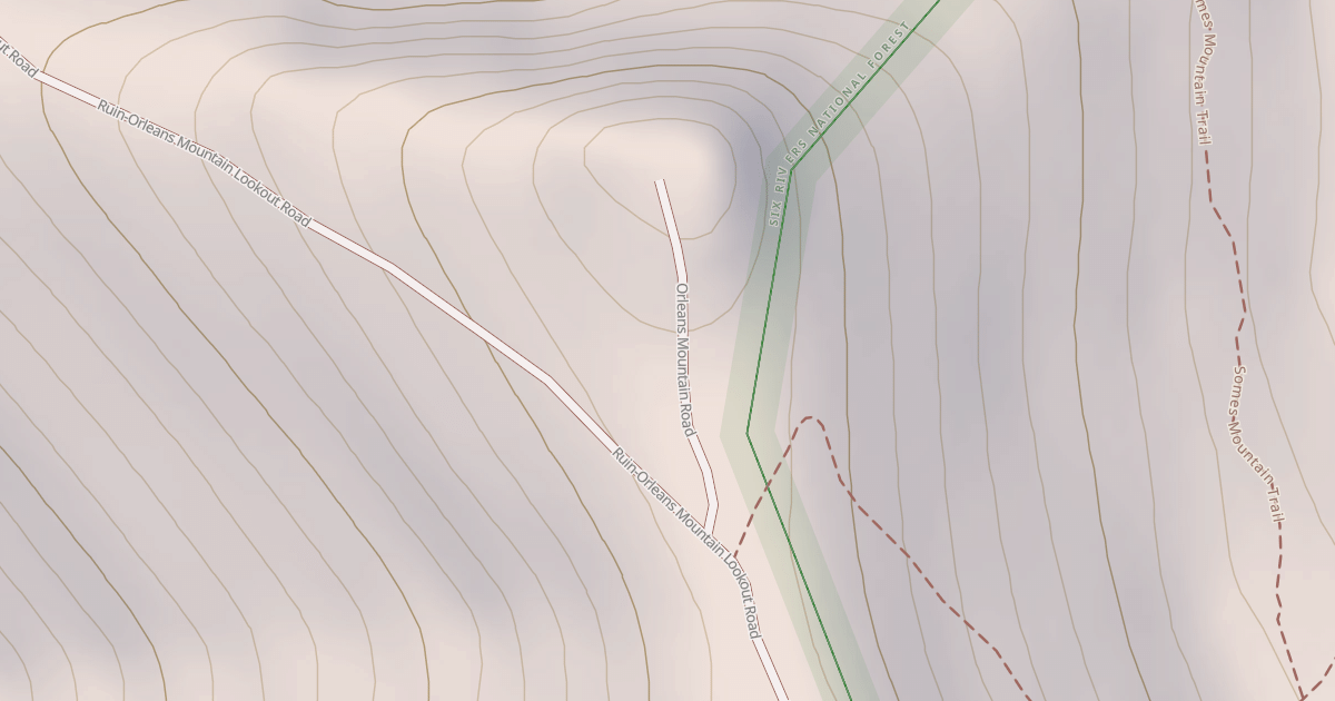 Map preview of ORLEANS MOUNTAIN
