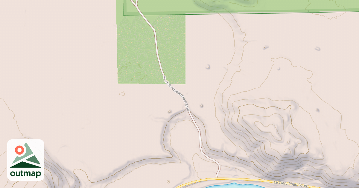 Map of NF INDIAN CREEK