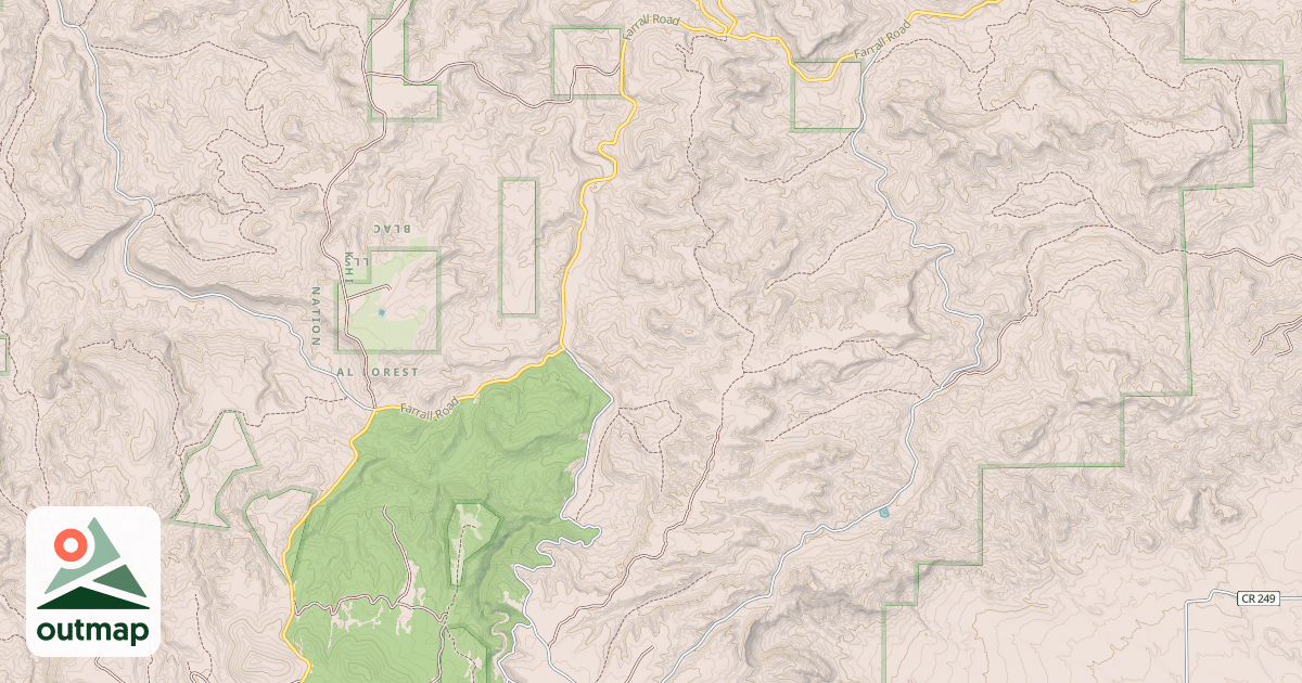 Map of USFS Motor Vehicle Use Map Trails 8876