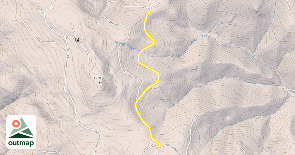 Map of Forest Road 5270