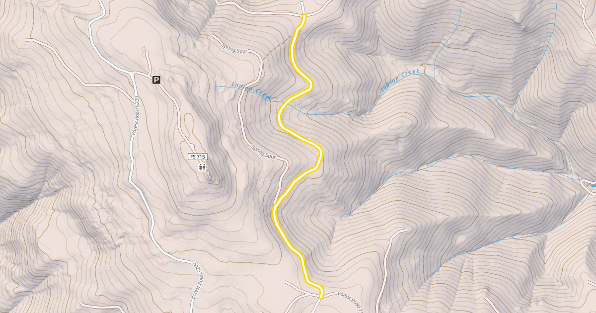 Map preview of Forest Road 5270