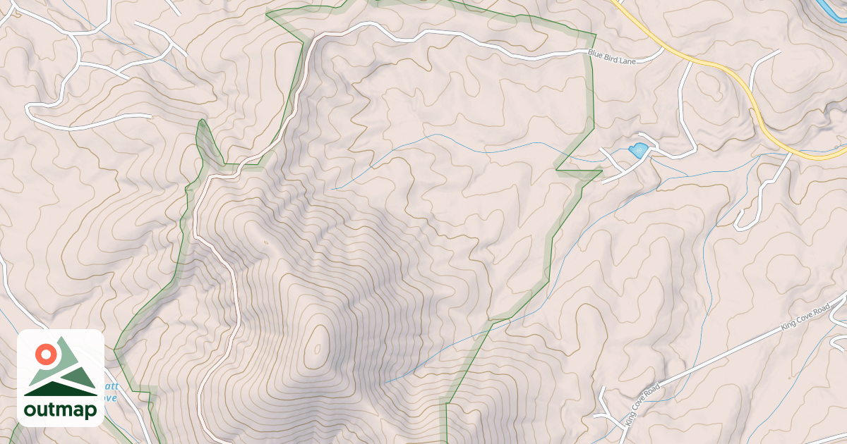Map of HUNTER KNOB in Towns