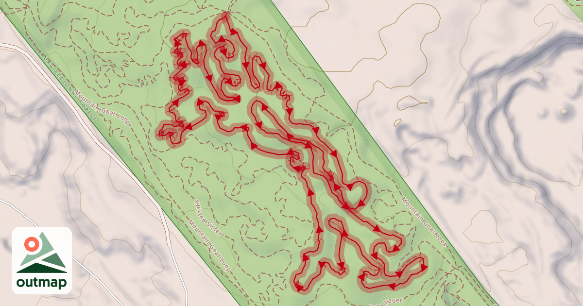 Map of Adam's Run ◆◆