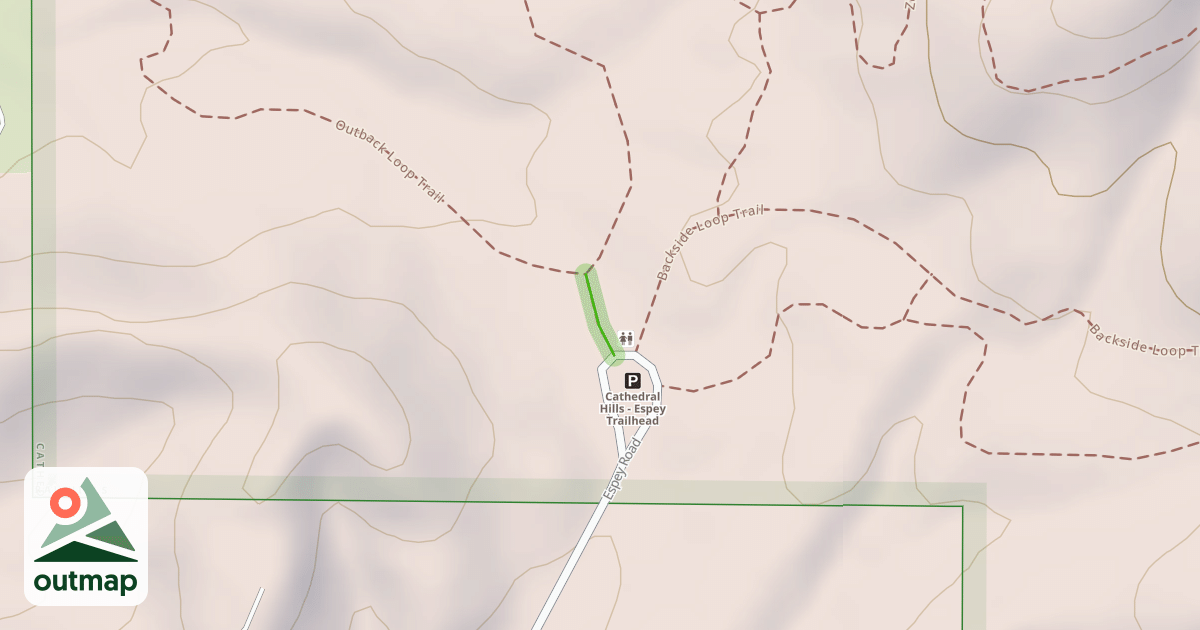 Map of Outback Loop Trail