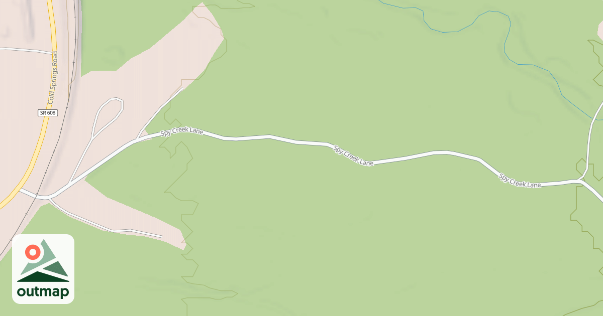Map of SPY RUN ROAD