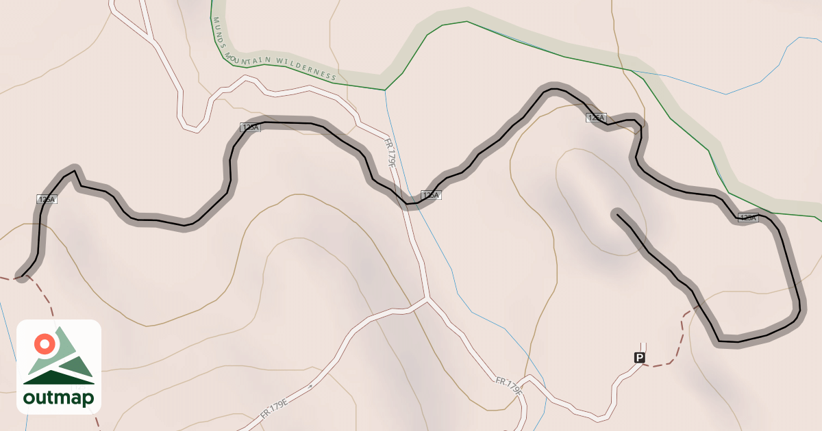 Map of Broken Arrow Spur