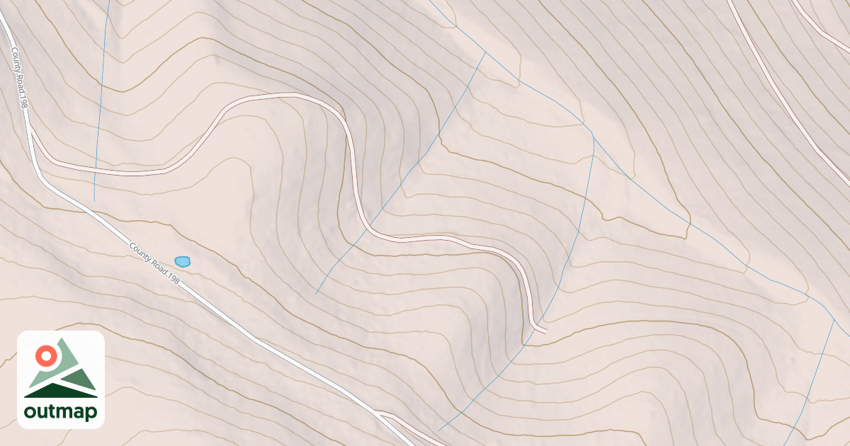 Map of HUNTERS RIDGE SPUR