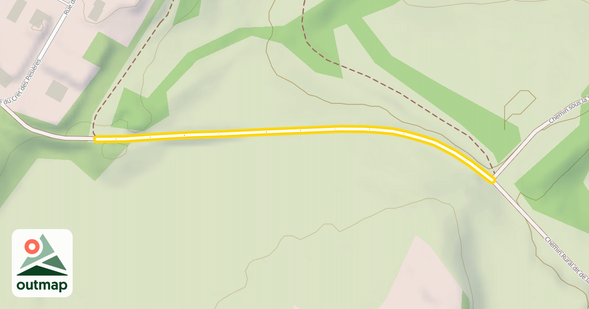 Map of Chemin Rural dit de la Voie du Tram