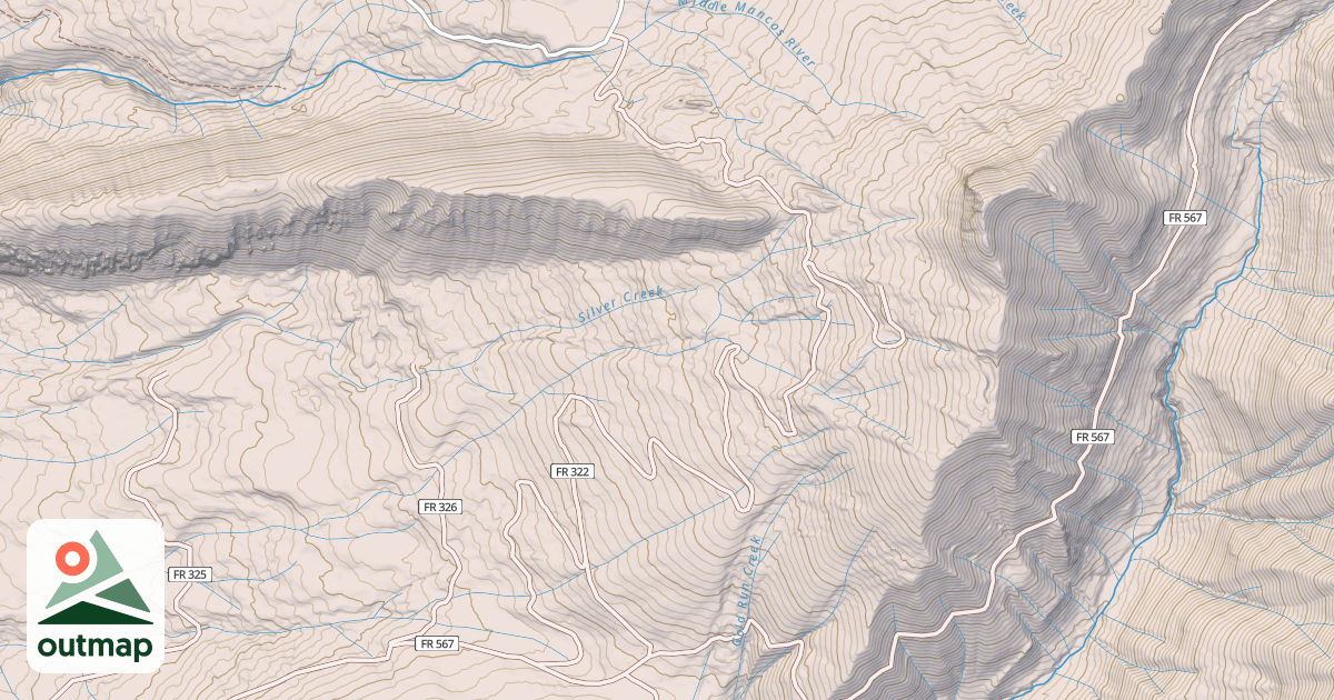 Map of HELMET PEAK