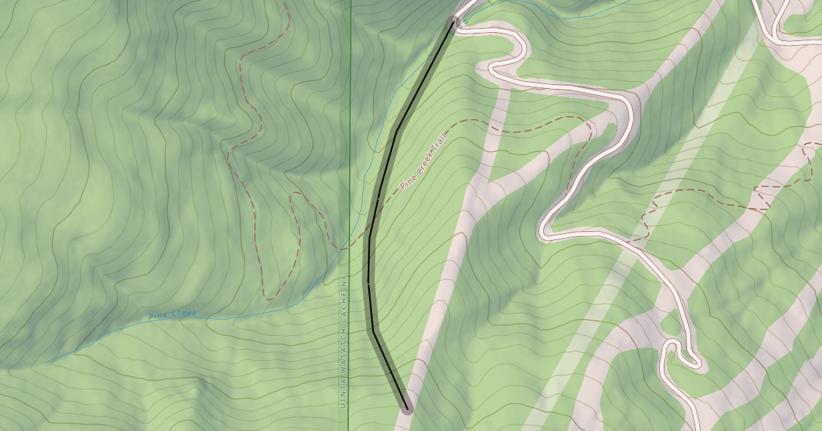 Map preview of Pine Creek