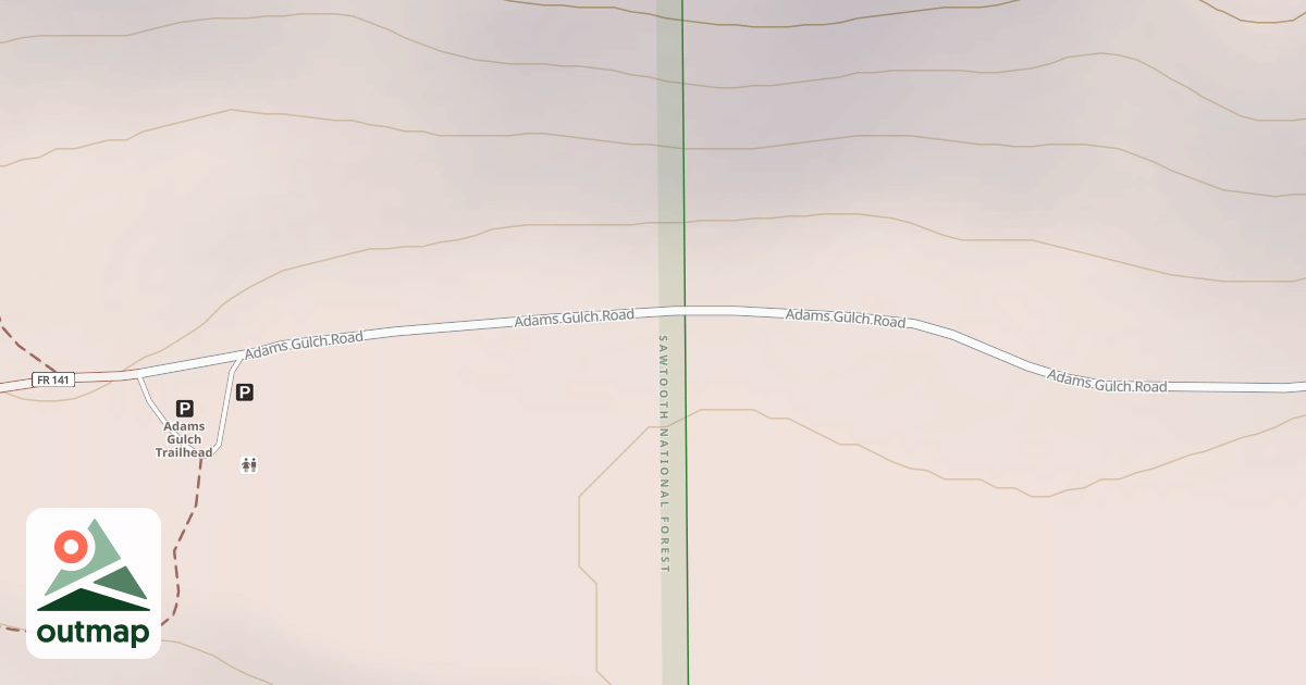 Map of ADAMS GULCH