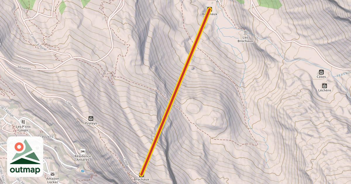 Map of Brochaux