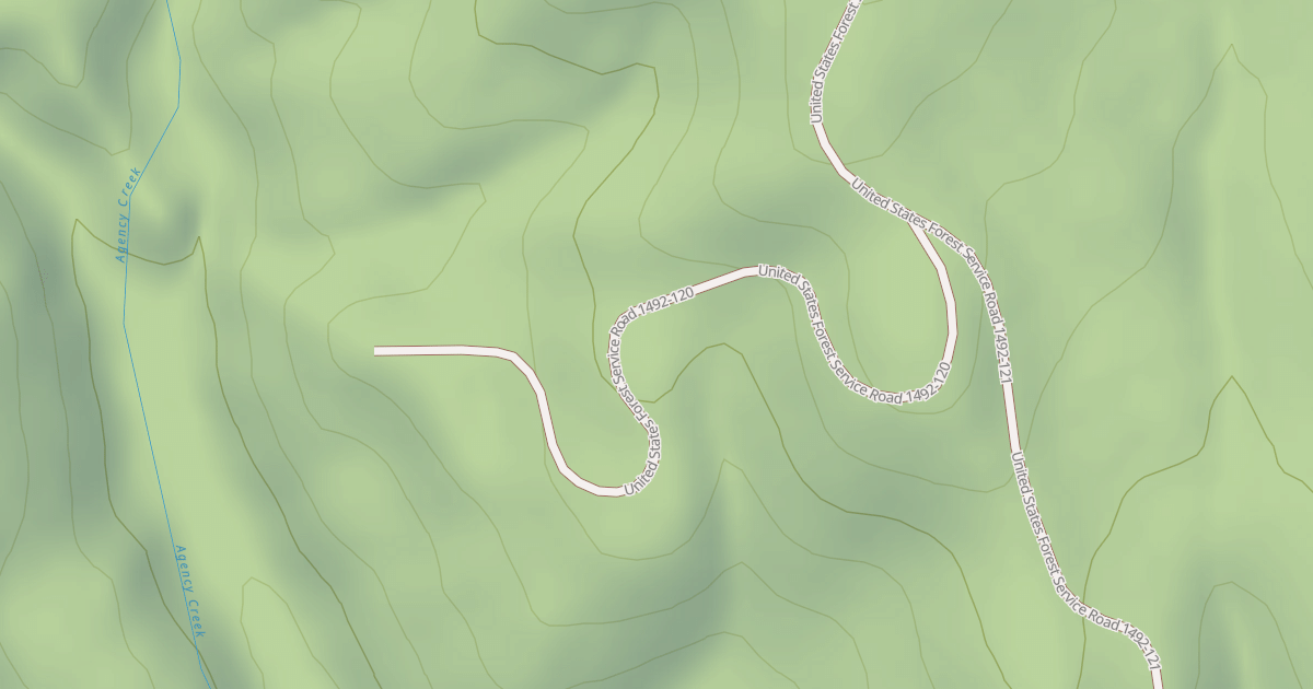 Map preview of USFS National Forest System Roads {AE9116B8-EAF8-479C-A0EB-7D29D58CC32A}