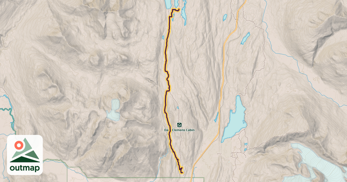 Map of Lost Lake Trail
