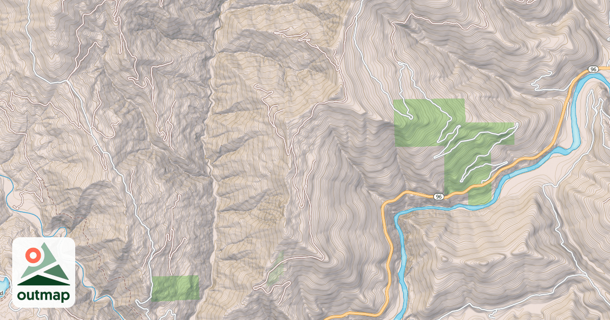 Map of RED CAP GULCH