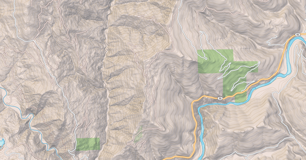 Map preview of RED CAP GULCH