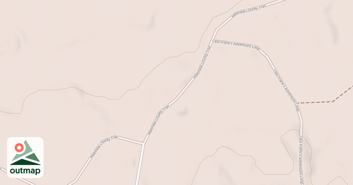 Map of Matthew Lourey State Trail