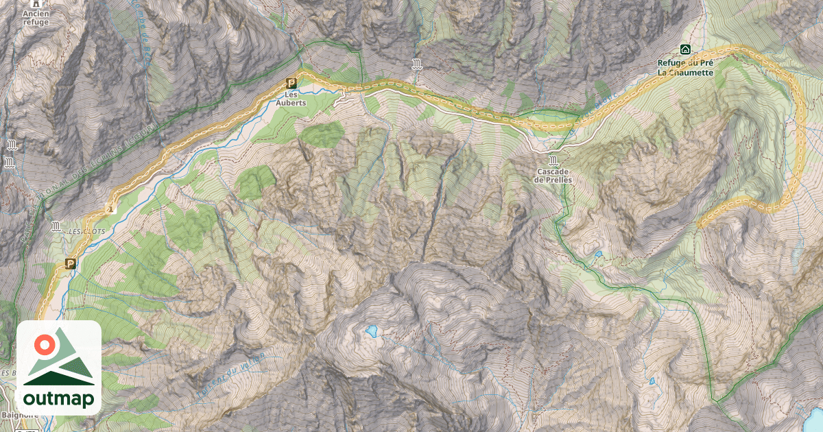 Map of Col du Cheval de Bois — Les Baumes