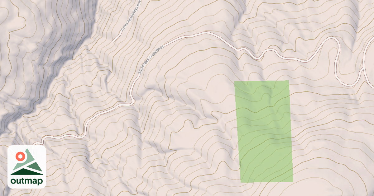 Map of MISSISSIPPI CREEK