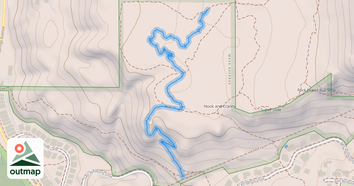 Map of #16B Rock Island (West)