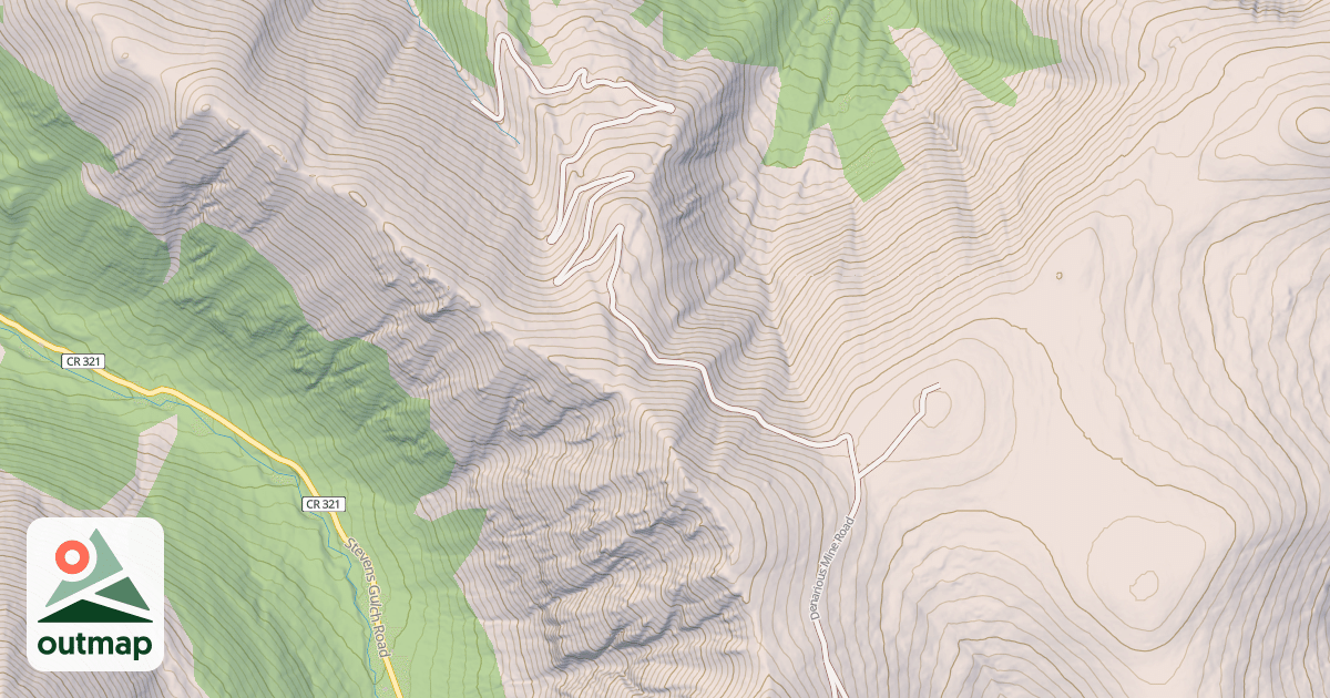 Map of DENARIOUS MINE RD.