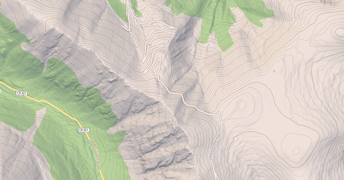 Map preview of DENARIOUS MINE RD.