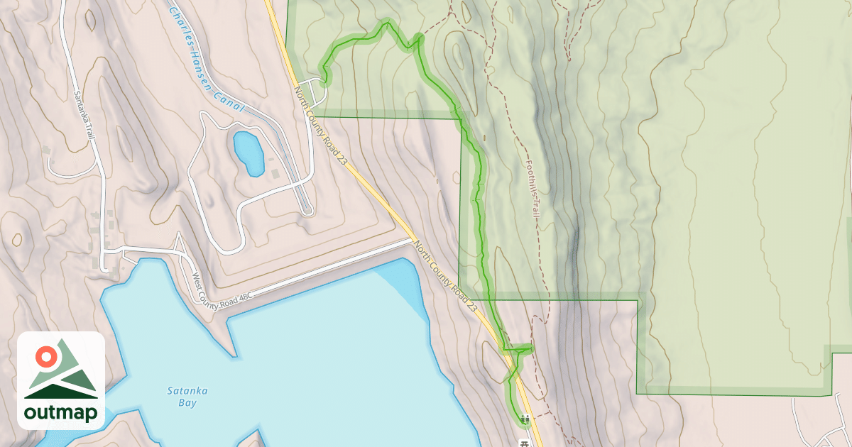 Map of Reservoir Ridge Trail