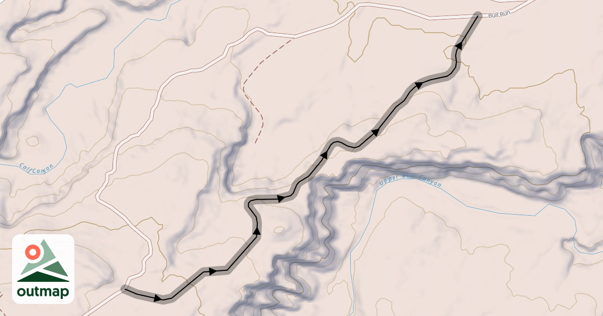 Map of Bull Run Trail