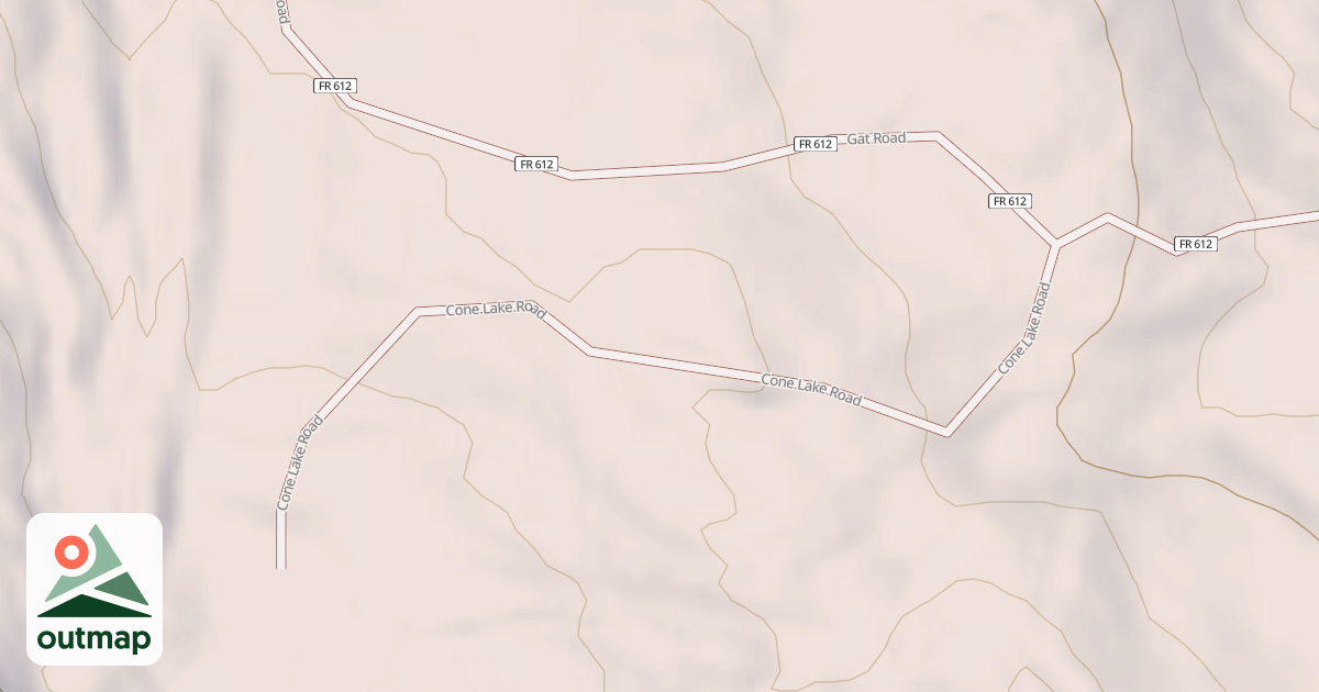 Map of CONE LAKE