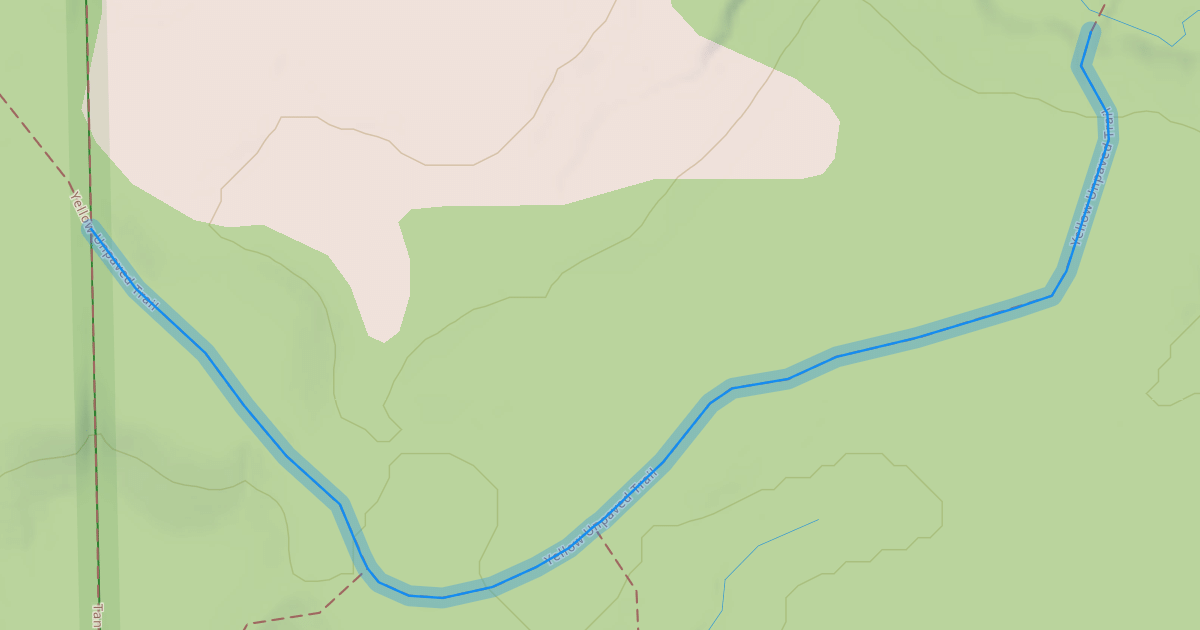 Map preview of Yellow Unpaved Trail