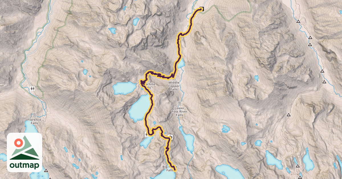 Map of West Fork Foss Trail