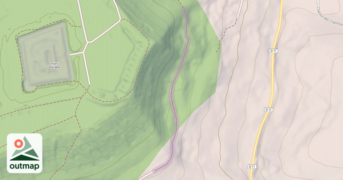 Map of Chemin de Paradis