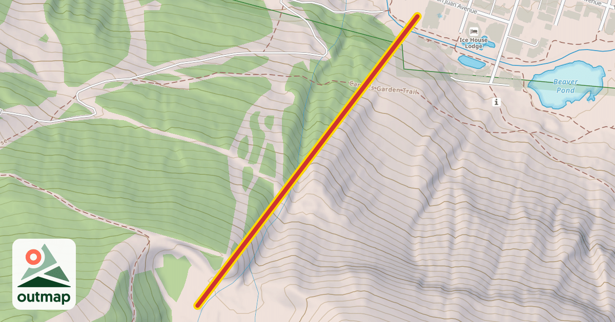Map of Oak Street Lift