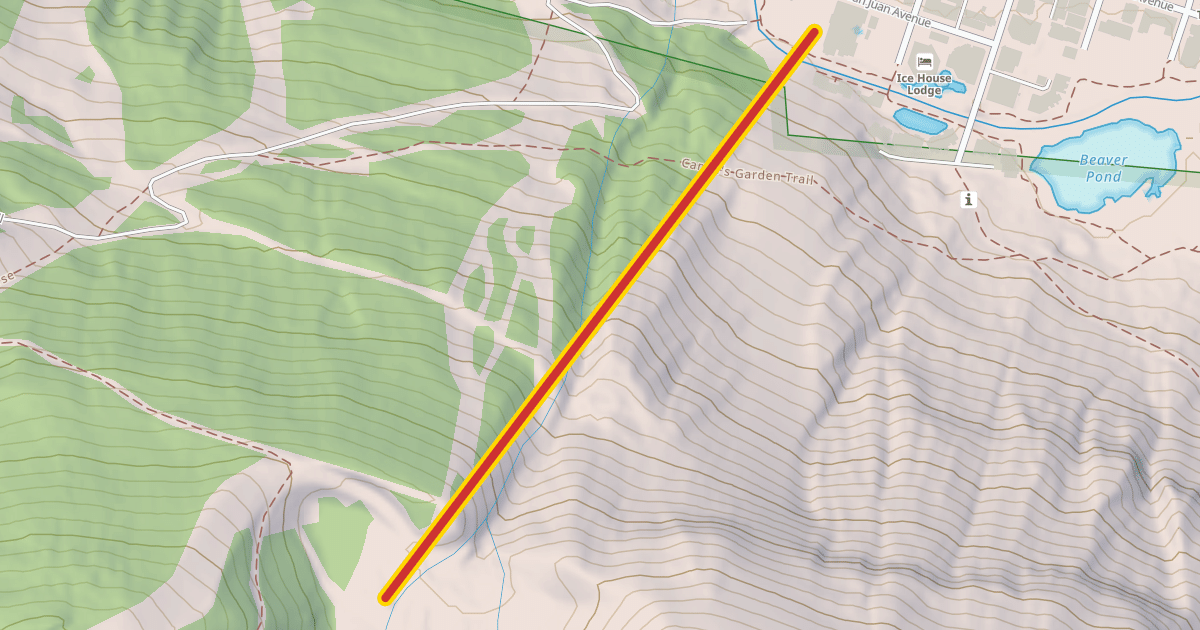 Map preview of Oak Street Lift