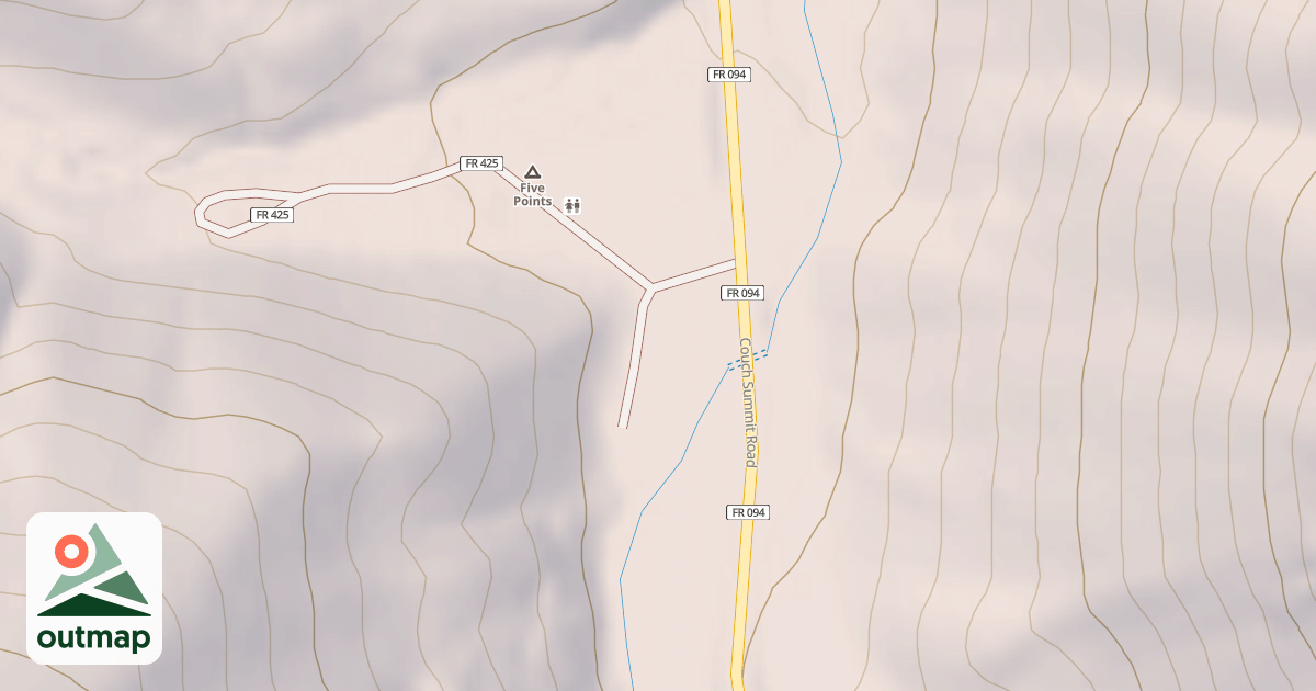 Map of FIVE POINTS CG SPUR A