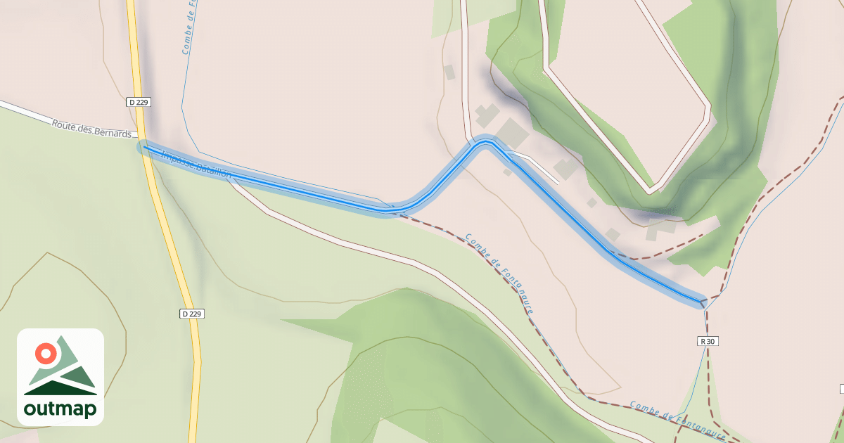 Map of Impasse Bataillon