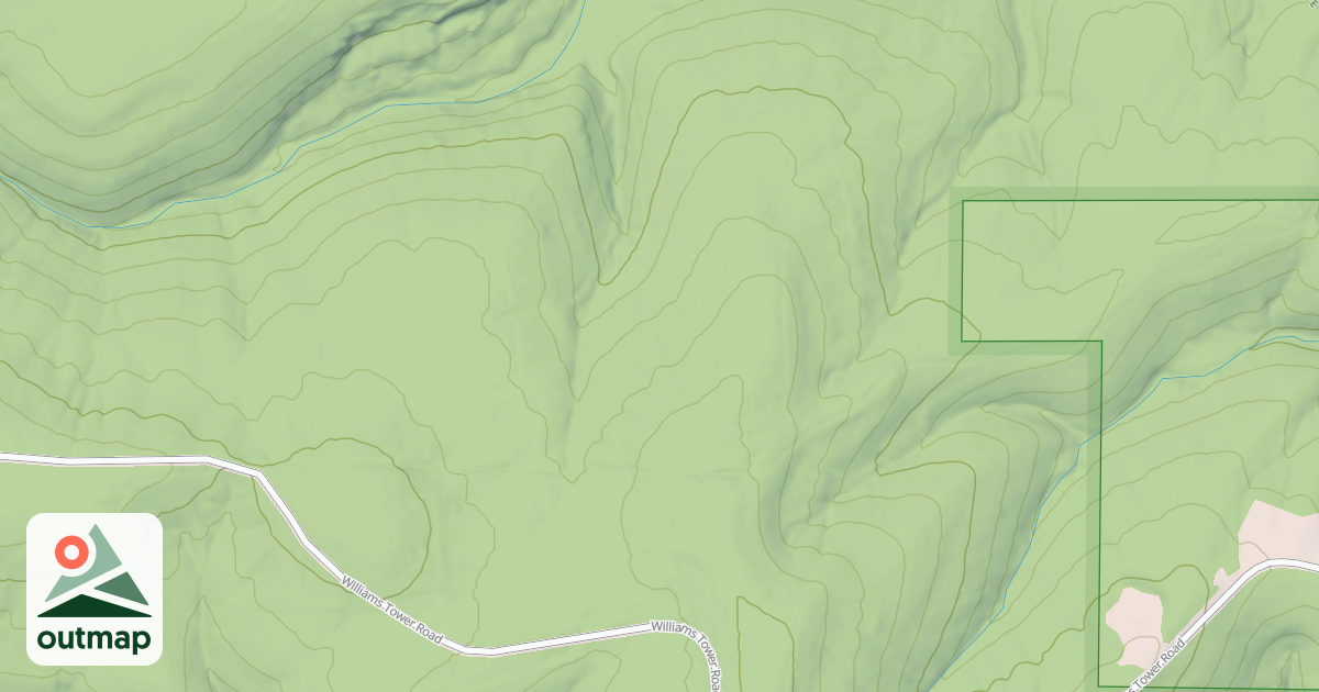 Map of EAST GYP. W. RD