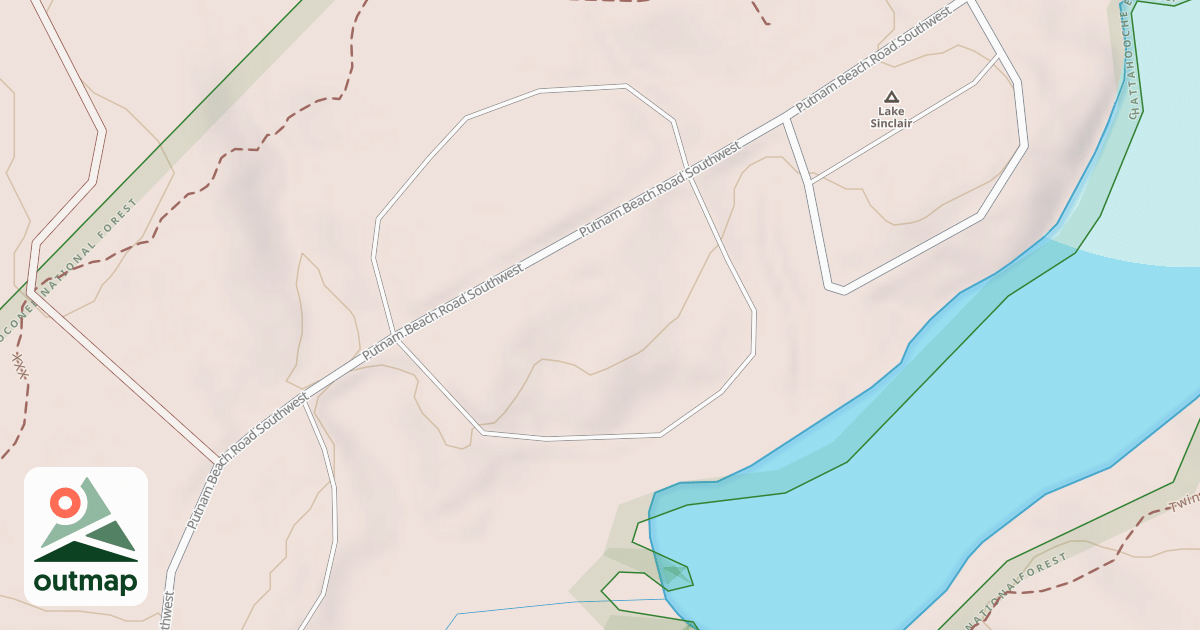 Map of LAKE SINCLAIR BR C