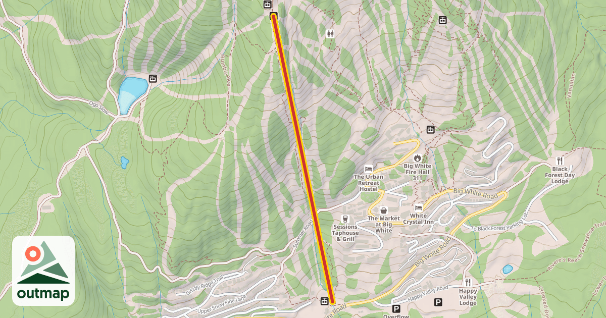 Map of Ridge Rocket Express