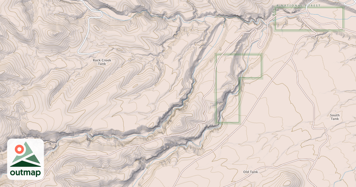 Map of USFS National Forest System Roads {3EB98B86-9C2A-48B8-9FBA-7A7A4E434546}