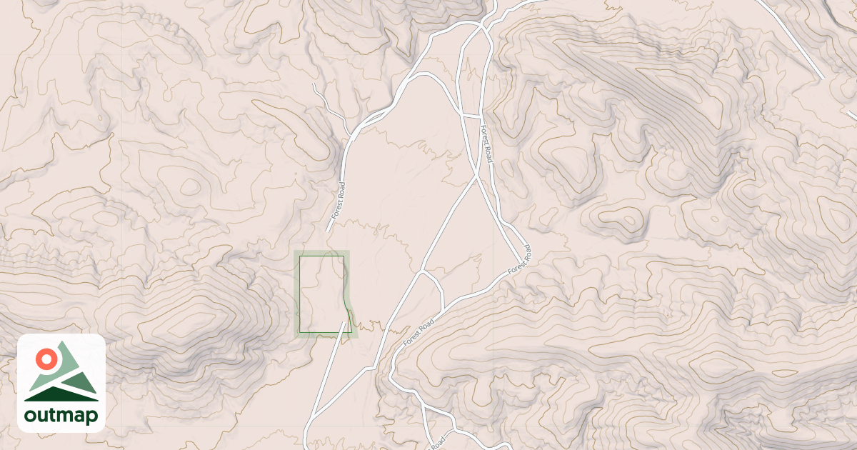 Map of POWELL CREEK WEST